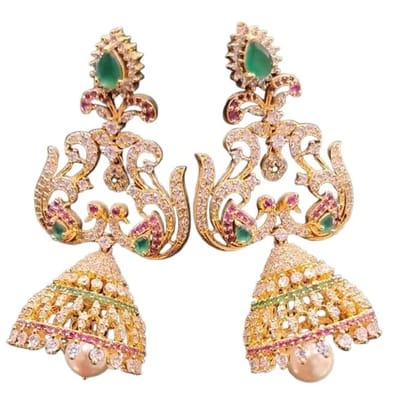 Geometric Gold Drop Earrings