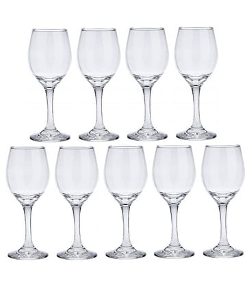 Somil Wine  Glasses Set,  250 ML - (Pack Of 9)