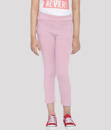Ariel Pack of 1 Girls Cotton Leggings ( Pink )