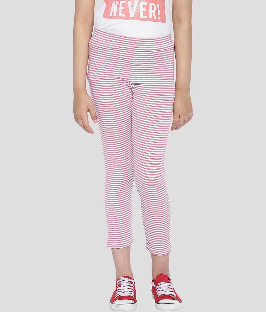 Ariel Pack of 1 Girls Cotton Leggings ( Pink )