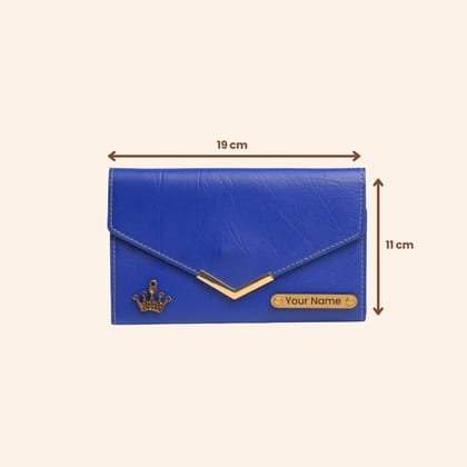 Personalized Ladies Clutch Blue