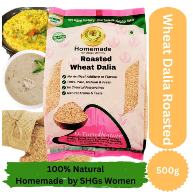 Wheat Dalia Bhuna (Broken Wheat Roasted)