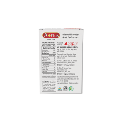 Aplus White Pepper Powder 100gm box