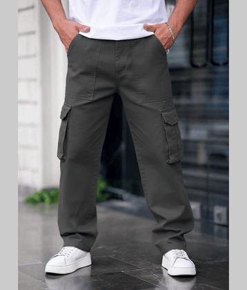 Shelony Grey Cotton Men's Joggers ( Pack of 1 )