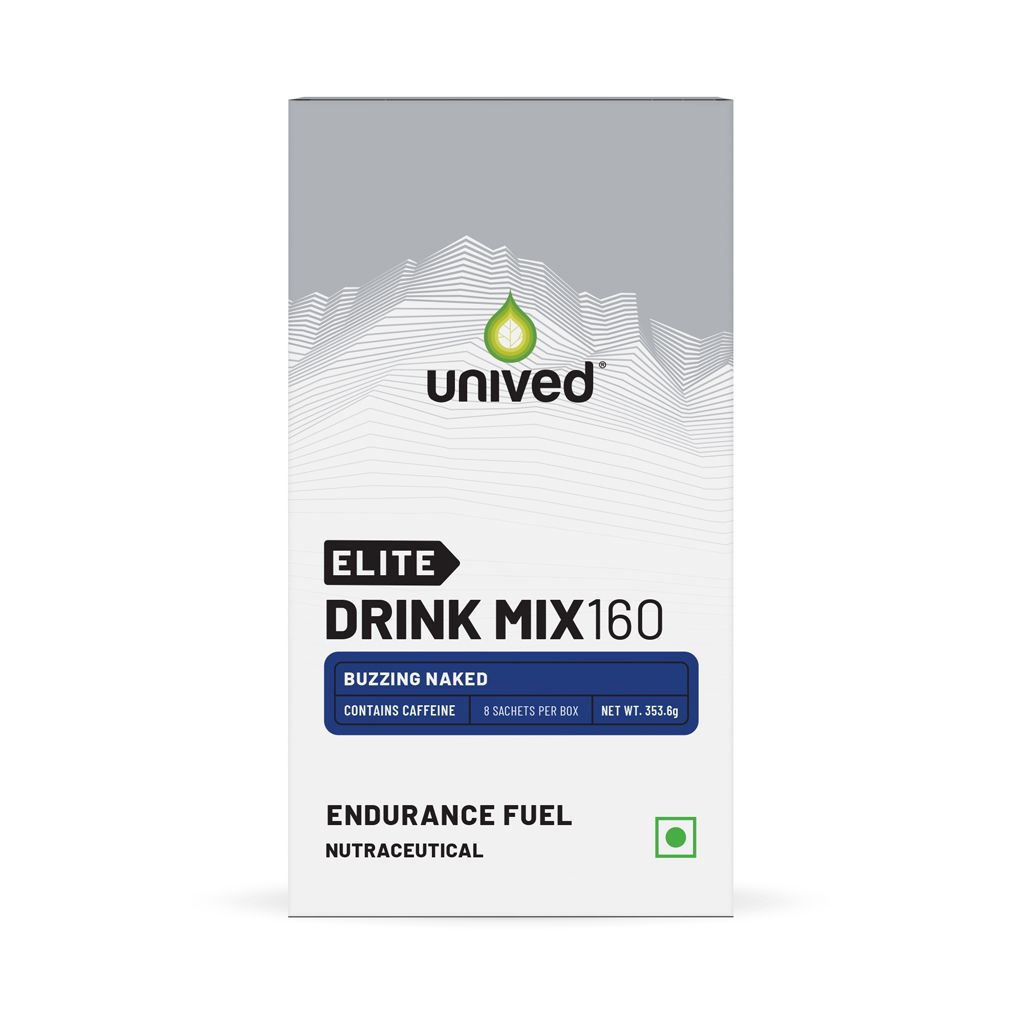 Unived Elite Drink Mix 160 for Quick Energy & Sports Stamina Buzzing Naked
