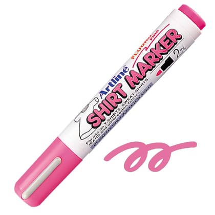 Artline T-Shirt Marker Pack of 12 (Fluro Pink Colours) | For use on T-SHIRTS, SWEAT-SHIRTS, JEANS & other cotton fabrics