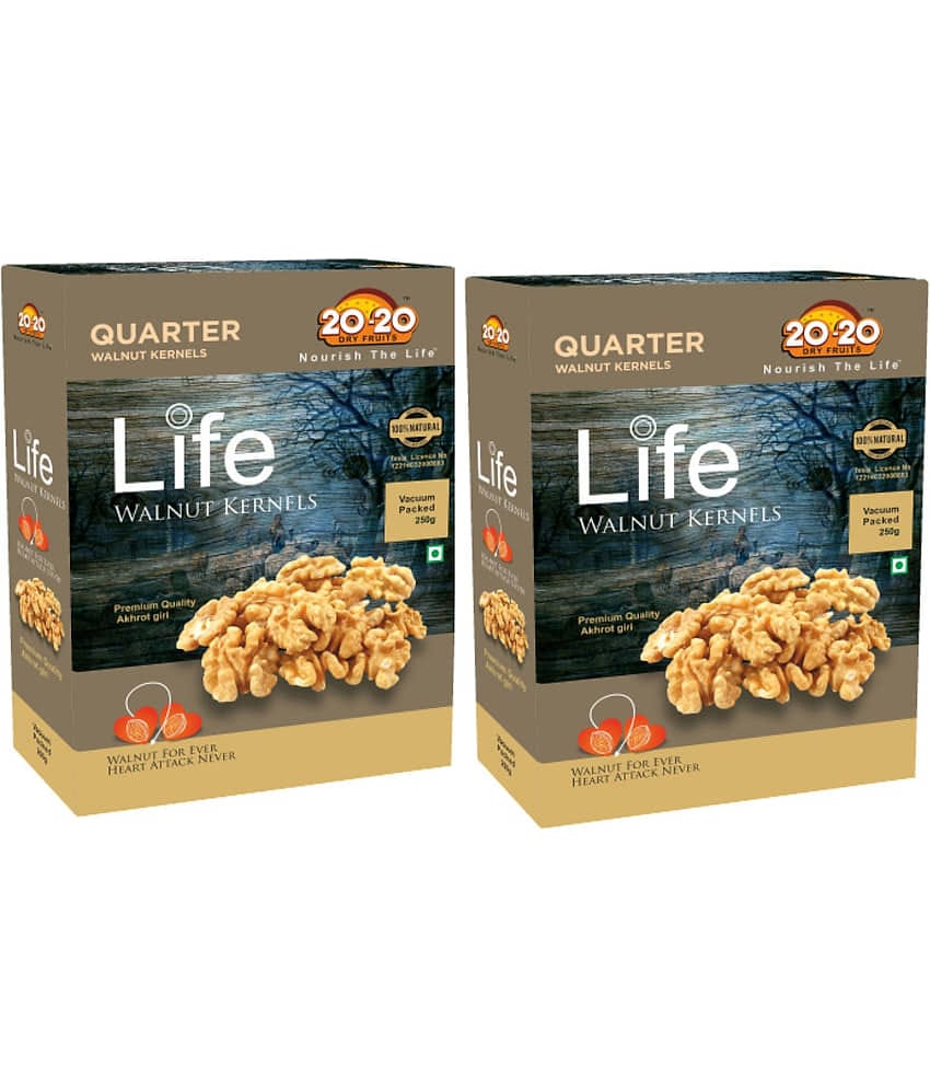 20-20 Dry Fruits Walnuts (Akhrot) 500 g