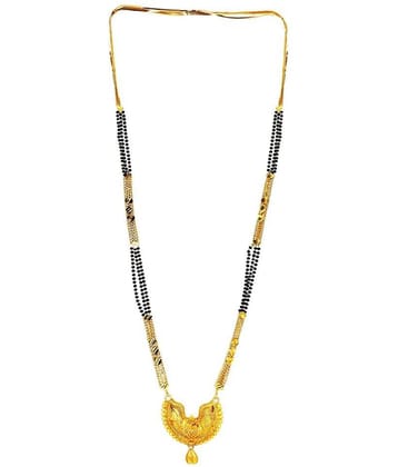 h m product Gold Plated Letest & Designer Mangalsutra For Women-100237