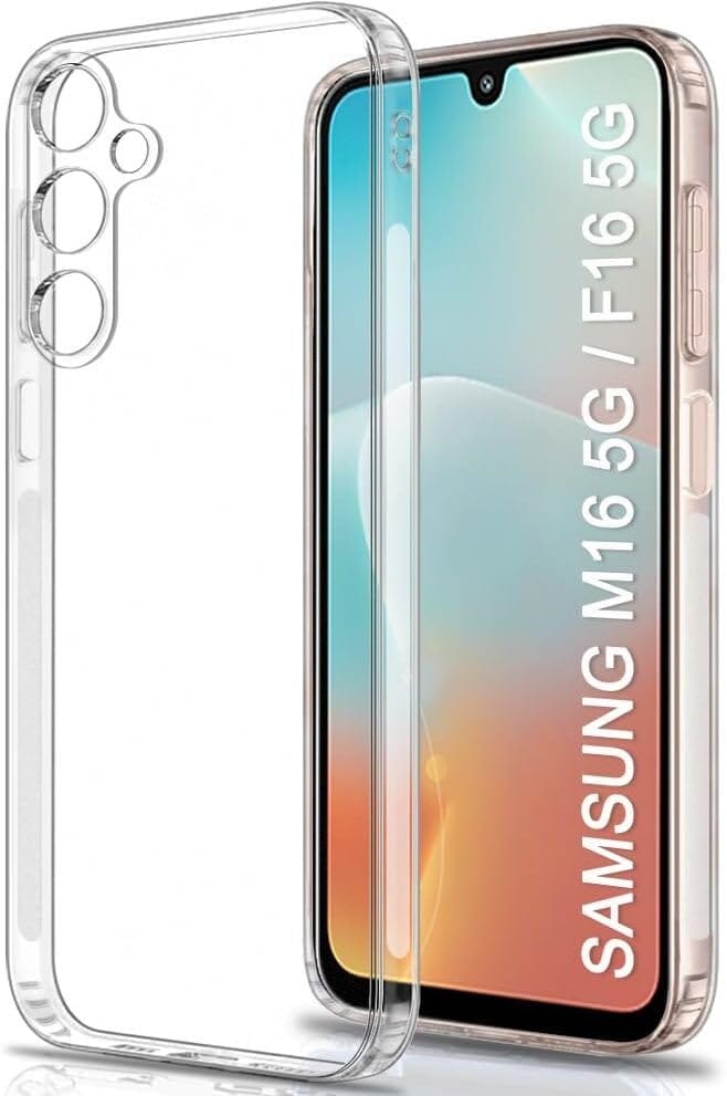 PLUGTECH TPU Ultra Hybrid Clear Camera Protection Back Cover Case for Samsung Galaxy M16,Samsung Galaxy F16