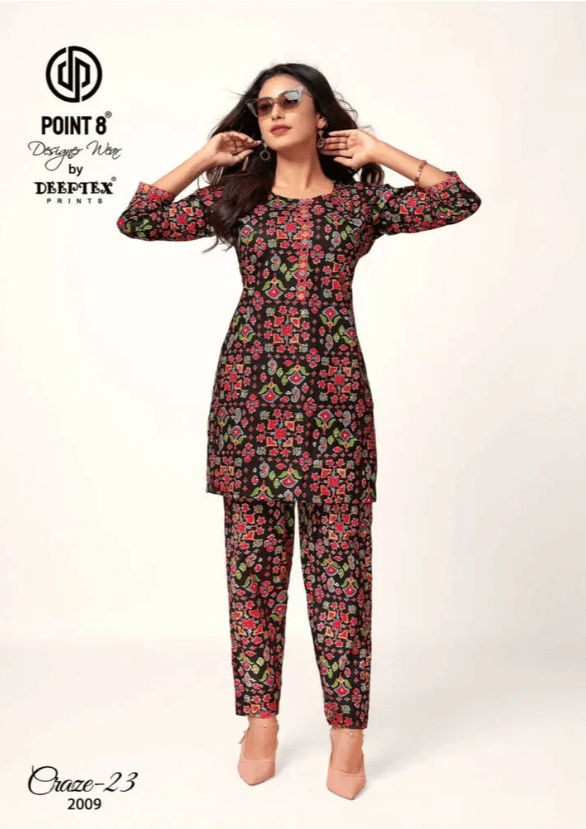 Craze 23 Deeptex Prints Co Ord Set