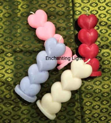 Heart Pillar Candle