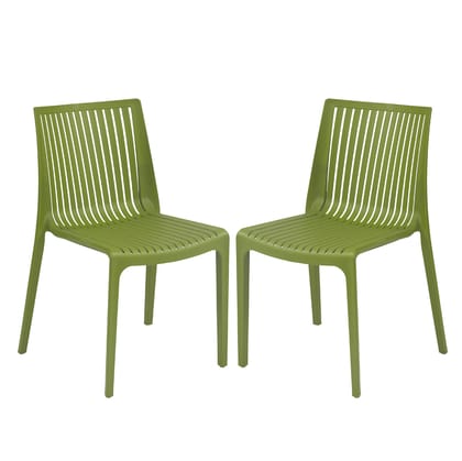 Supreme Furniture Oasis Plastic Without-Arm Chair Suitable for Home, Office, Garden, Living Room, Cafeteria, Restaurant, Hotel, Resort, Indoor & Outdoor