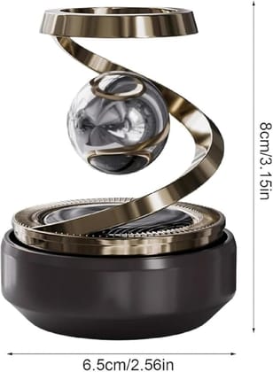 Solar Rotating Car Air Freshener – Refillable Dashboard Air Purifier, Stylish Autorotation Decoration for Car Interior, Eco-Friendly Fragrance Diffuse (Original Quality)