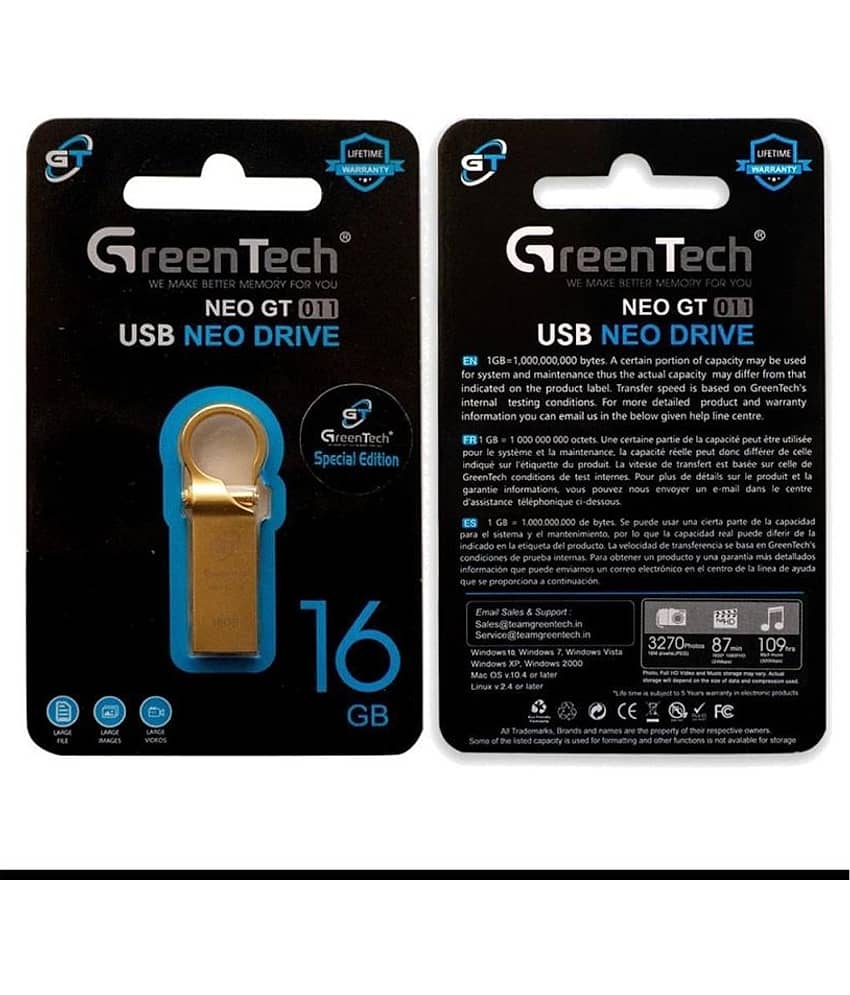 GREEN TECH 16 GB NEO SERIES PENDRIVE