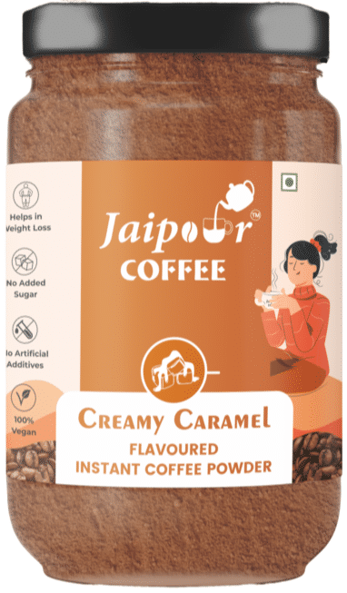 Jaipour Coffee Caramel, 60 gm Glass Jar
