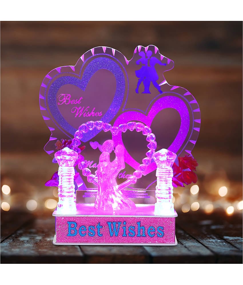 Awesome Craft Multicolor Glass Couple Figurine