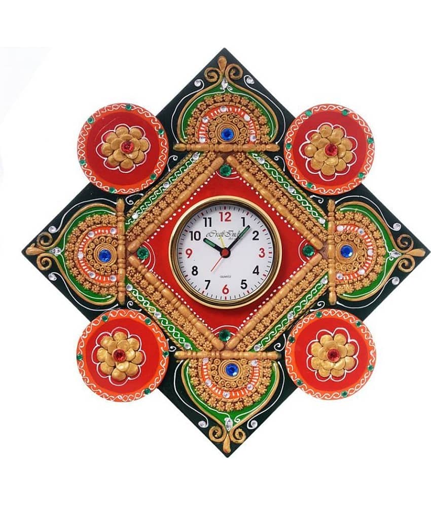 eCraftIndia Circular Analog Wall Clock -