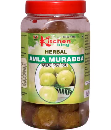 Kitchen King The Real Taste of Maa Ka Hath Ka Swad HERBAL Amla Murabba with Almond Indian Gooseberry Pickle 900 g