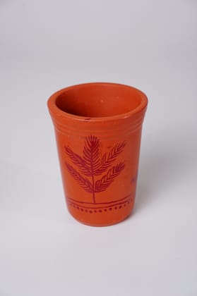 Tisser Brown terracotta or clay glass with handpainted Warli – Premium Handcrafted Eco-Friendly Product Tisser Brown terracotta or clay glass with handpainted Warli – Premium Handcrafted Eco-Friendly Product