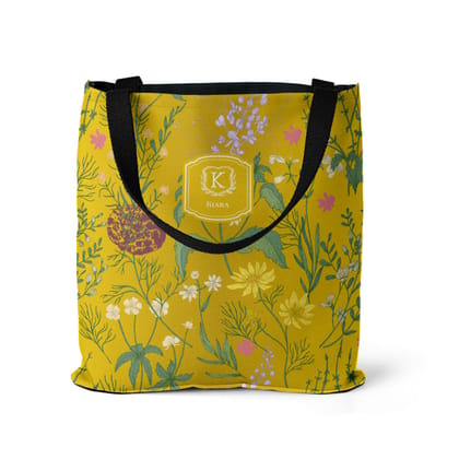 Wildbloom Tote Bag-Mustard / Basic