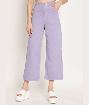 Angel Fab - Purple Denim Flared Women's Jeans ( Pack of 1 )