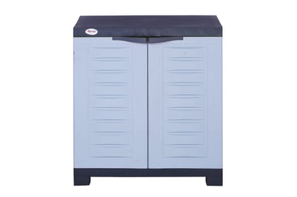 Supreme Furniture Fusion Multipurpose Dust and Waterproof Doors with Shelf Virgin Plastic Cupboard/Almirah for Home, Living Room, Kids