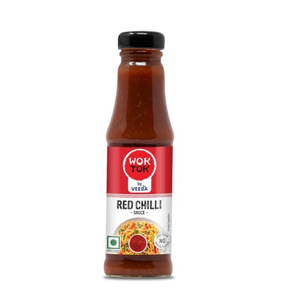 VEEBA Wok Tok Red Chilli Sauce |No MSG I Fat-Free I Culinary Sauce I No Added Artificial Colour Or Flavour, 200 gram