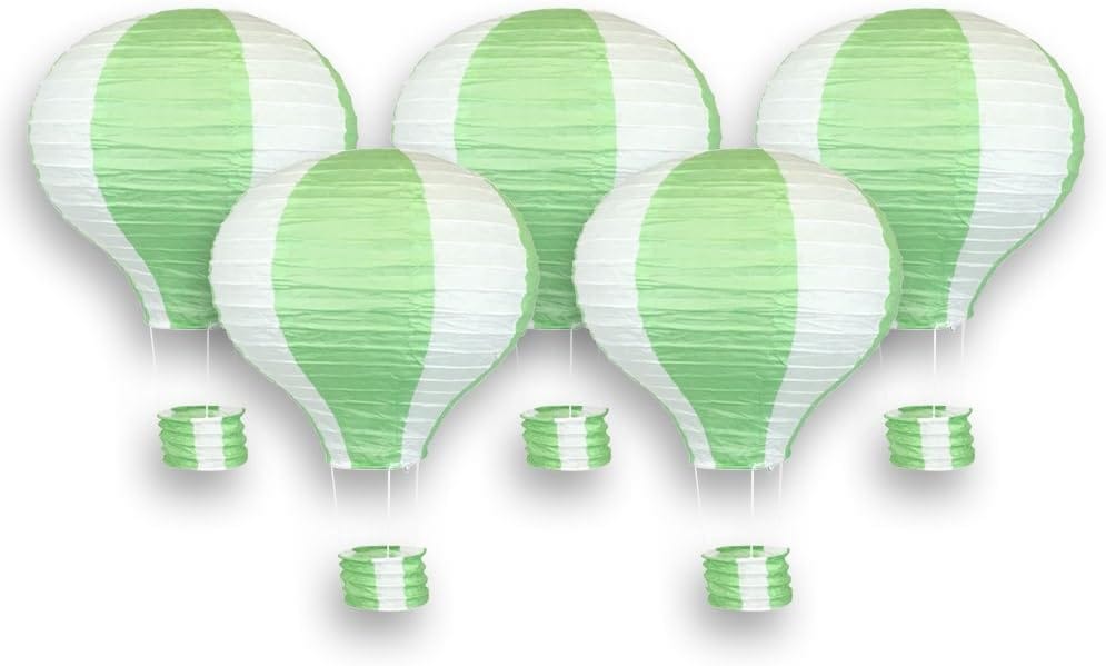 Hot Air Balloons Lanterns Green - Party and Festive Needs | Buy online on ZillyBuy