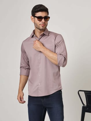 Premium Cotton Foxglove Pink Shirt-M-40