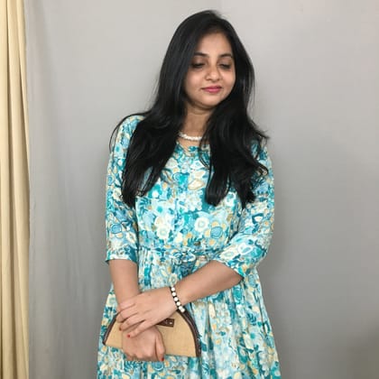 Sea Green White Flower - Maternity Kurti with Feeding Zips - Soft Rayon-36 - 38 ( S - M )