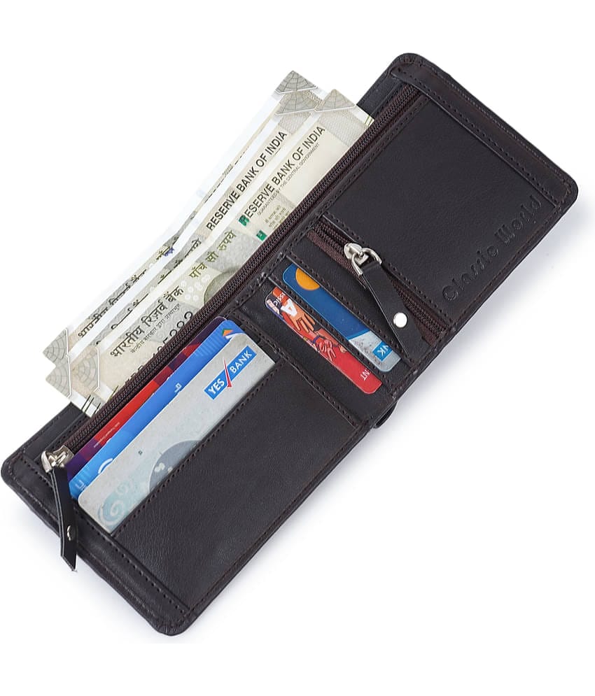 Classic World PU Printed Men's RFID Wallet With 5 Slots For Card ( Maroon , Pack of 1 )