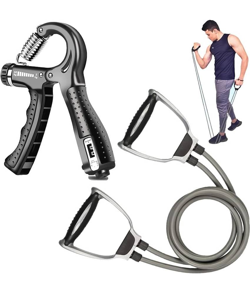 Toning Tube and Hand Grip Strengtheners Combo Pack for Men and Women, Toning Tube, With Counter Hand Grip