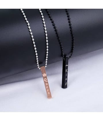 Thrillz Rose Gold Pendant ( Pack of 2 )