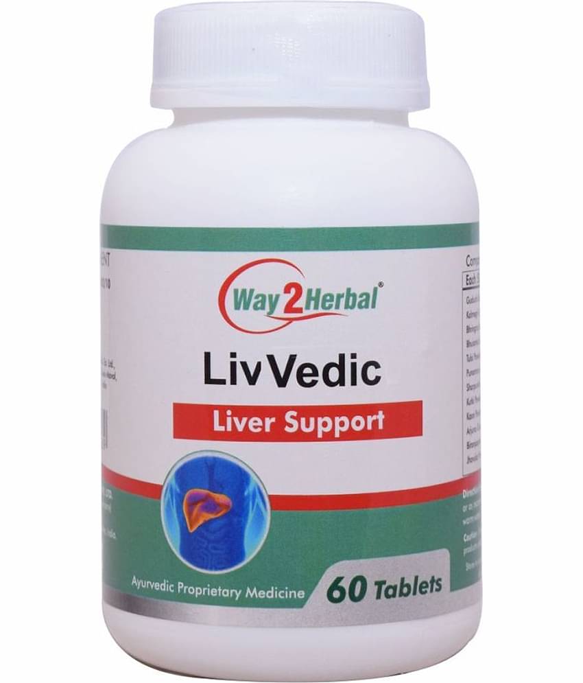 Way2Herbal Liv Vedic Tablet 60 No.S Pack of 1