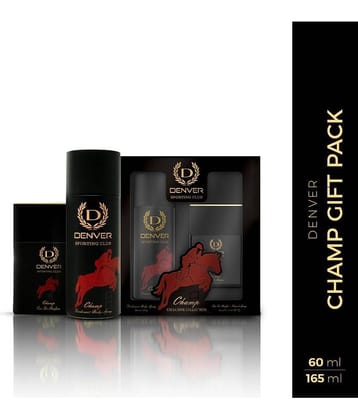 Denver Champ Gift Set - Deodorant(165ML) + Perfume(60ML)