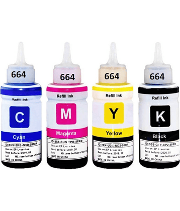 inkstore Multicolor Four bottles Refill Kit for T664, L110 L130 L210 L220 l300 l310 l350 l355 l353 l355 l360 l361 l365 l380 l385 l405 l485
