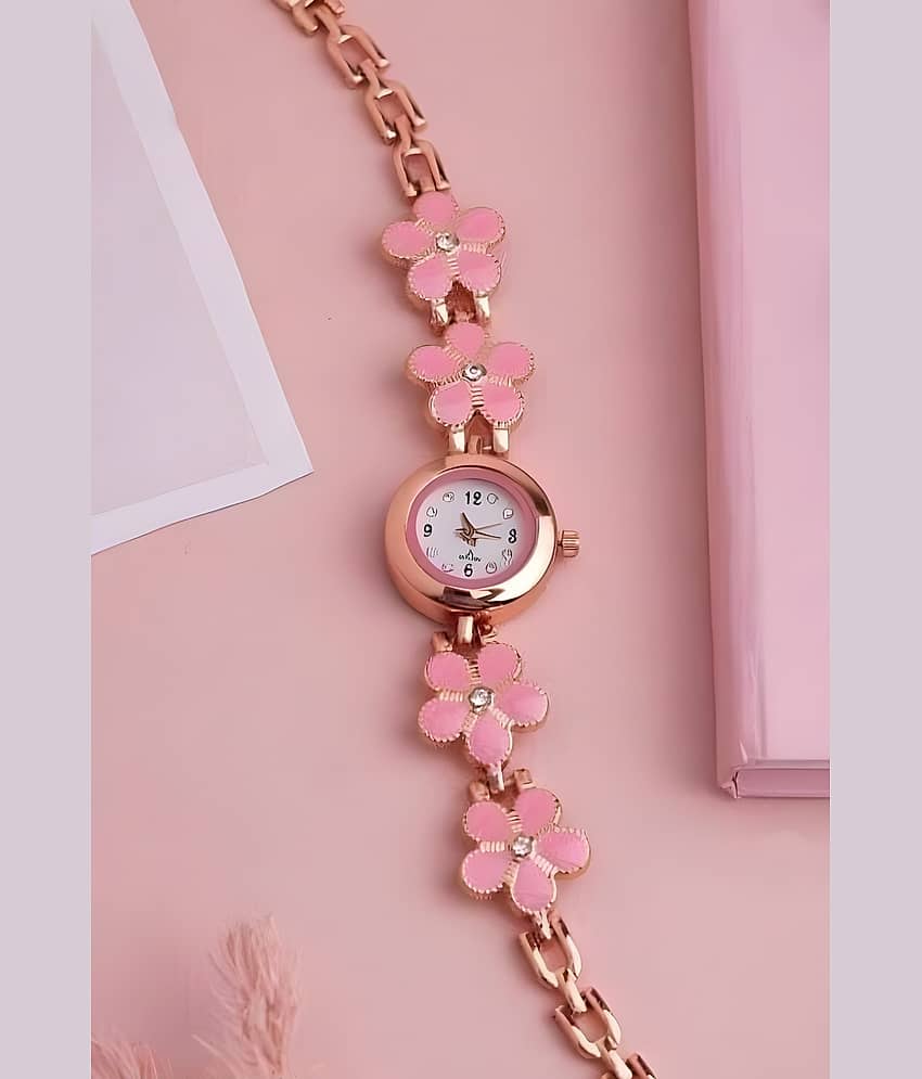 Cosmic Pink Metal Analog Womens Watch