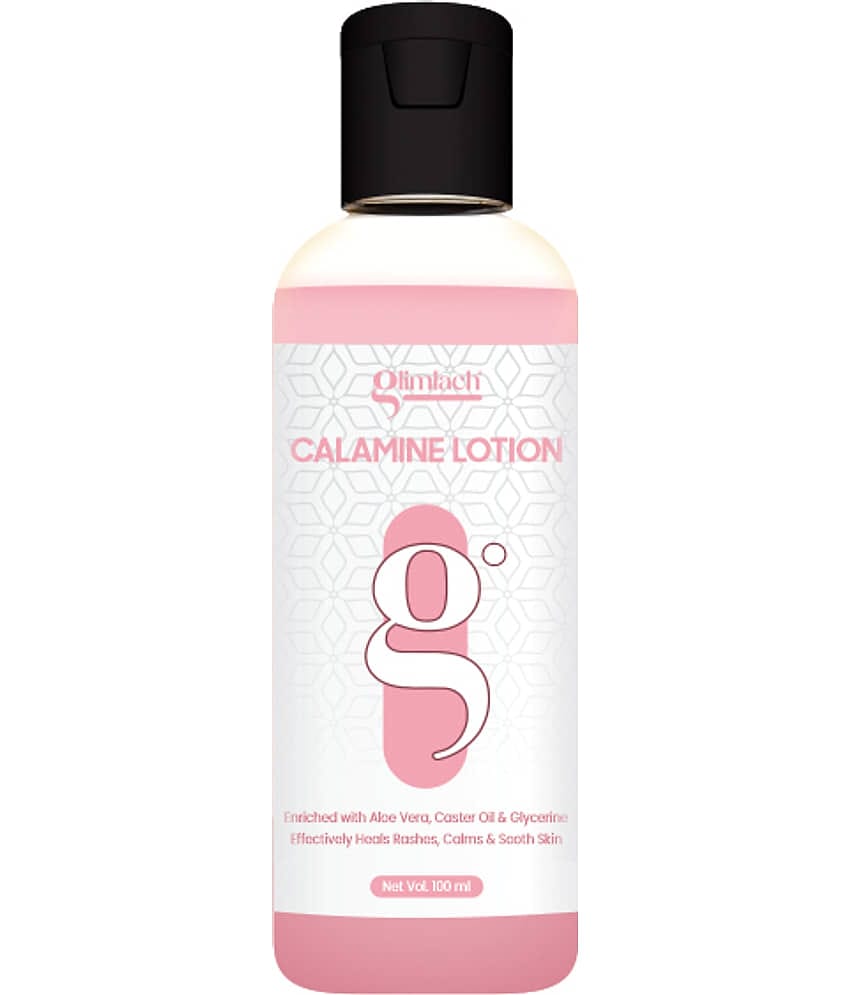 GLIMLACH Calamine Anti-Itch Body lotion With Aloevera & Zinc for Dry & Itching Skin (100ml)