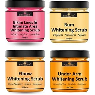 PARK DANIEL Mix Fruit & Haldi Chandan Scrub - Tan Removal Pack of 2 Jars of 100 ml(200 ml) Scrub (200 ml)