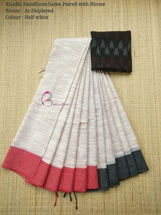 AWESOME LINEN COTTON PRINTED SAREE - 2039