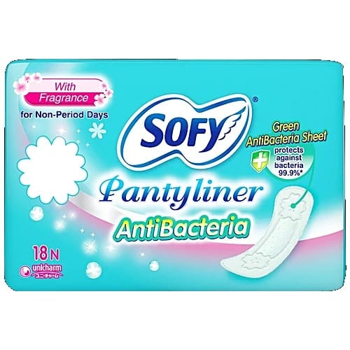 Sofy Anti-Bacteria Pantyliner, 18 pcs