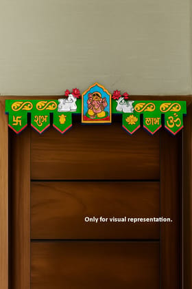 Dbeautify's DIY Lord Ganesha MDF Toran for Main Door