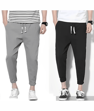 Reya Multicolor Polyester Men's Trackpants ( Pack of 2 )