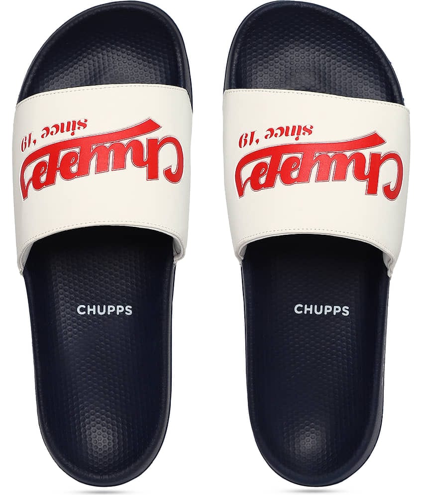 CHUPPS Navy Men's Slide Flip Flop