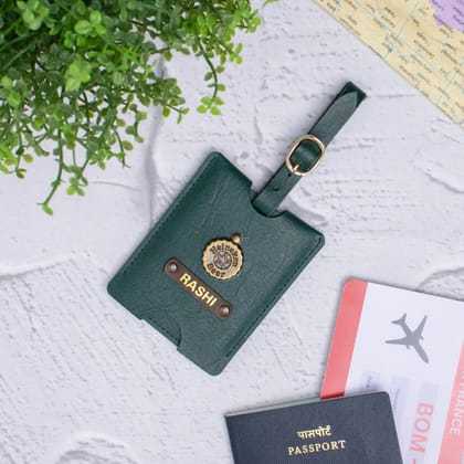PERSONALISED TRAVEL TAG - GREEN-Green