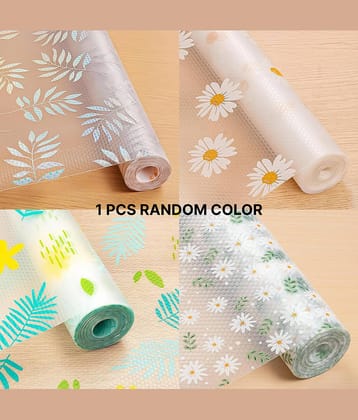 Anti-Slip Kitchen Cabinet Drawer Shelf Mat Liner Sheets (45 cm x 2 M Roll) Waterproof Strong Table Mat EVA for Bathroom, Fridge Mat Textured Multipurpose (Avocado Print)Vinyl Acetate