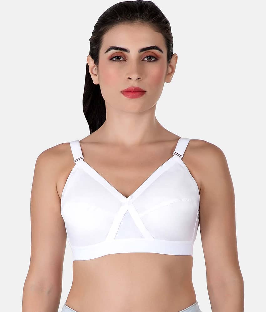 Eve's Beauty Cotton Women's Minimizer Bra ( White )