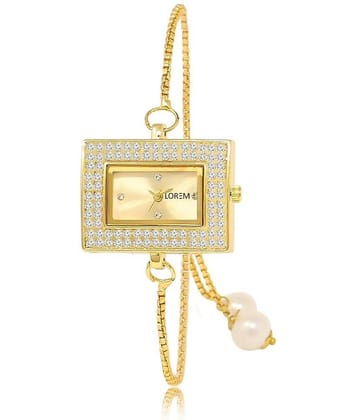 Lorem - Gold Metal Analog Womens Watch