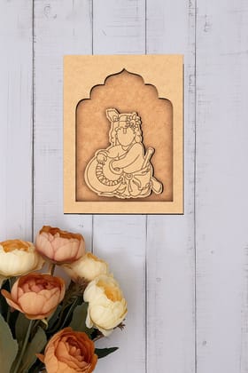 Dbeautify's Baby Krishna with Matki MDF Wall Hanging