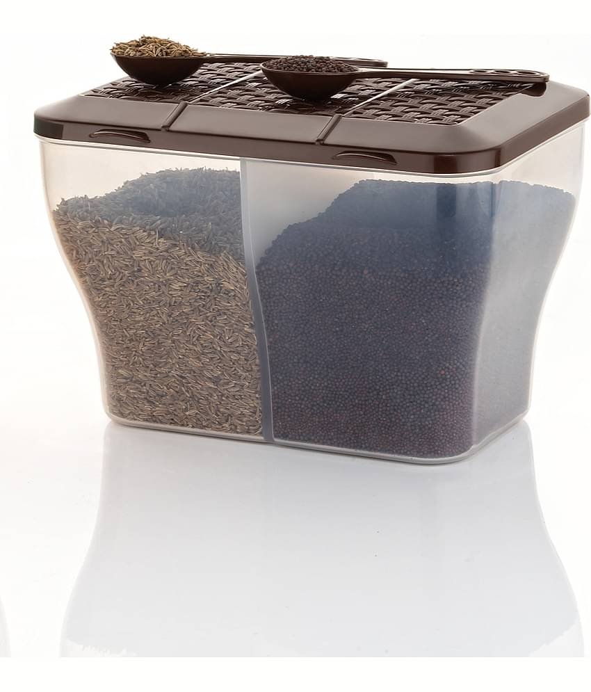 MAGICSPOON Plastic Brown Multi-Purpose Container ( Set of 1 )